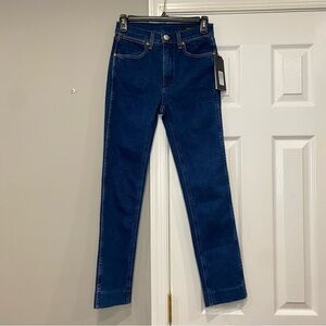 Rag & Bone Vintage Cigarette Jeans Broken Bloo Blue Denim Pants Size 24 NWT